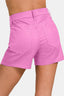 Just BE. Zena  Pretty in Pink High Waist Denim Shorts
