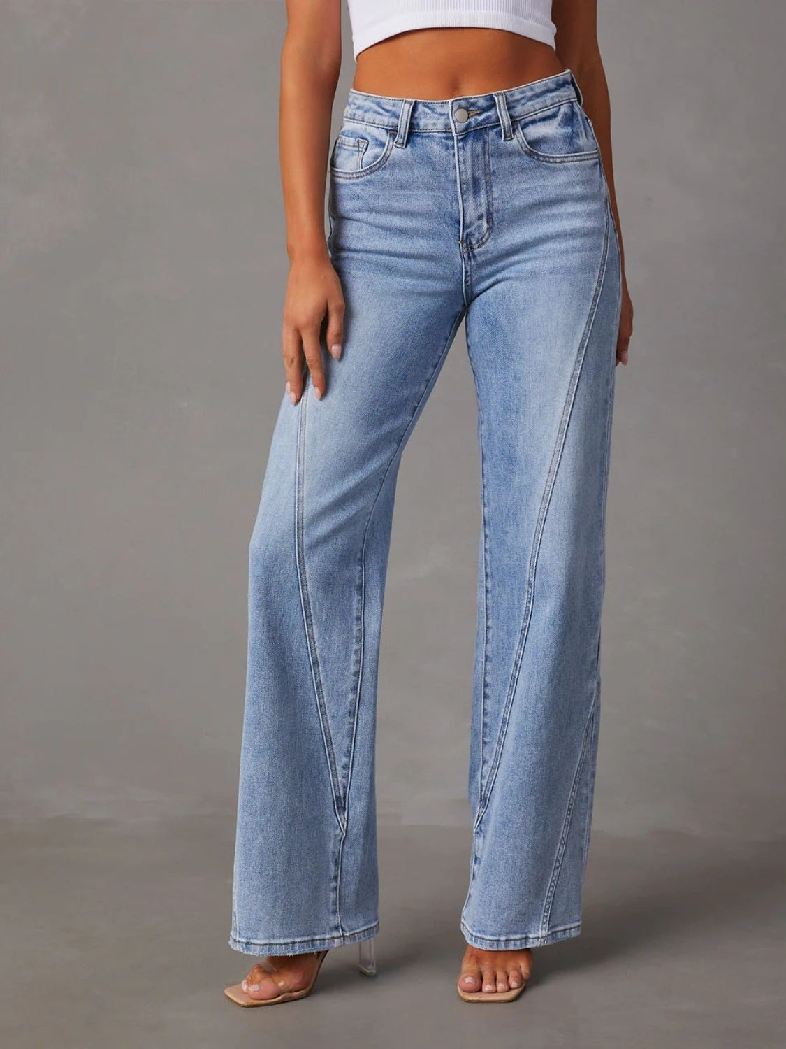 Just BE. Evette High Waist Straight Jeans