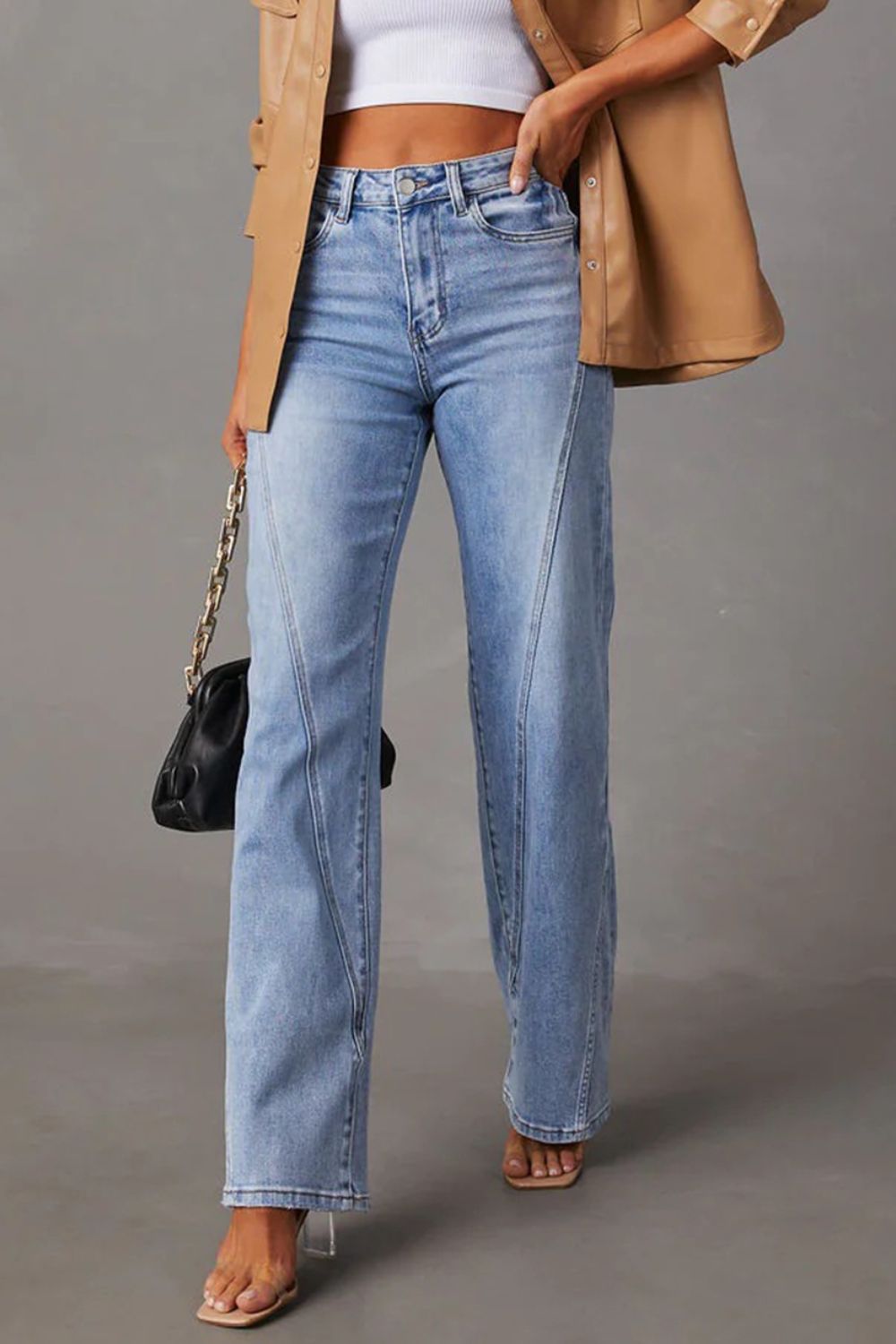Just BE. Evette High Waist Straight Jeans